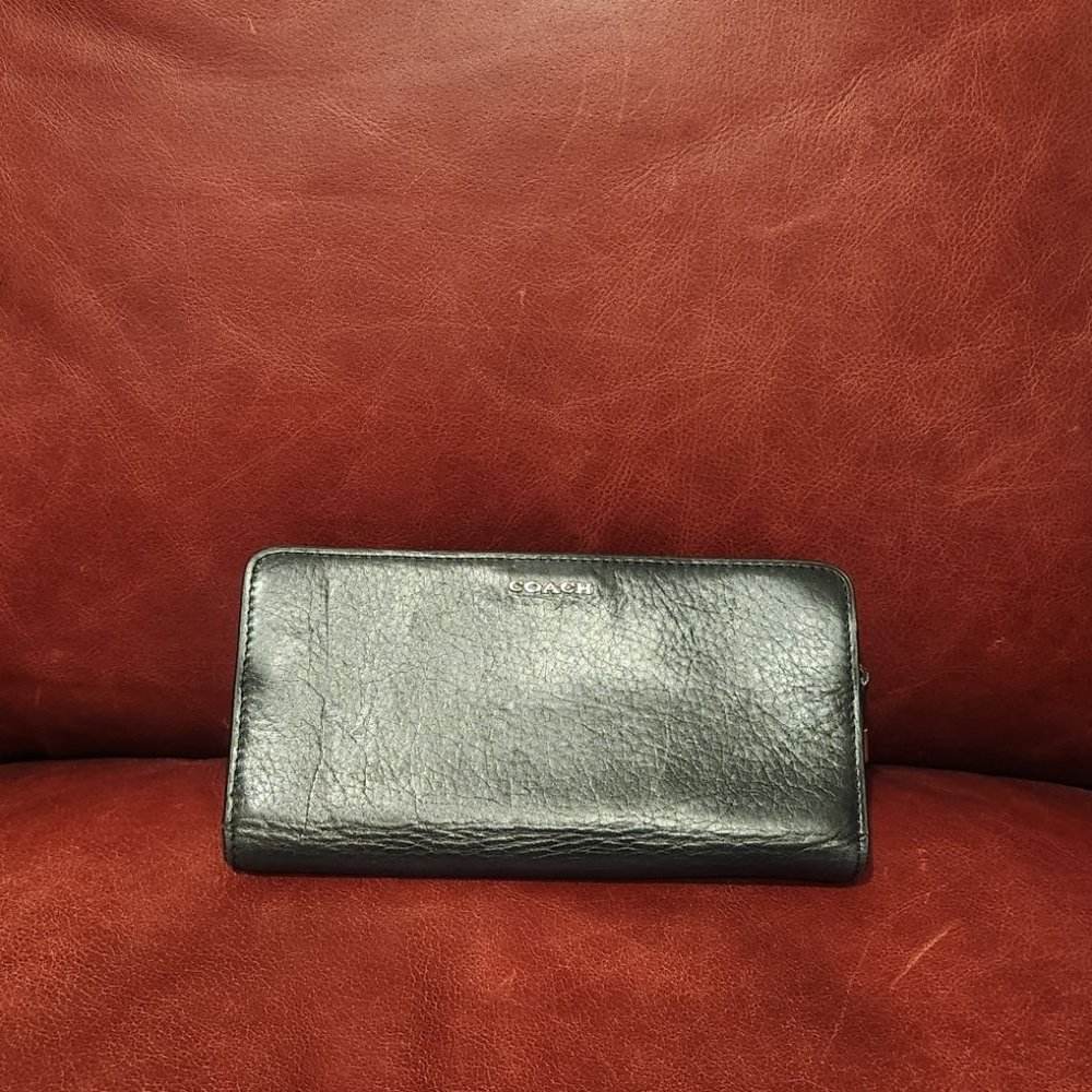 Coach Black Leather Wallet